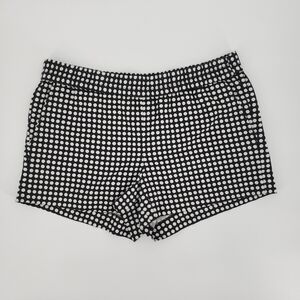 𝅺j. Crew Factory Polka Dot Pull-on Black and White Shorts, Size 8